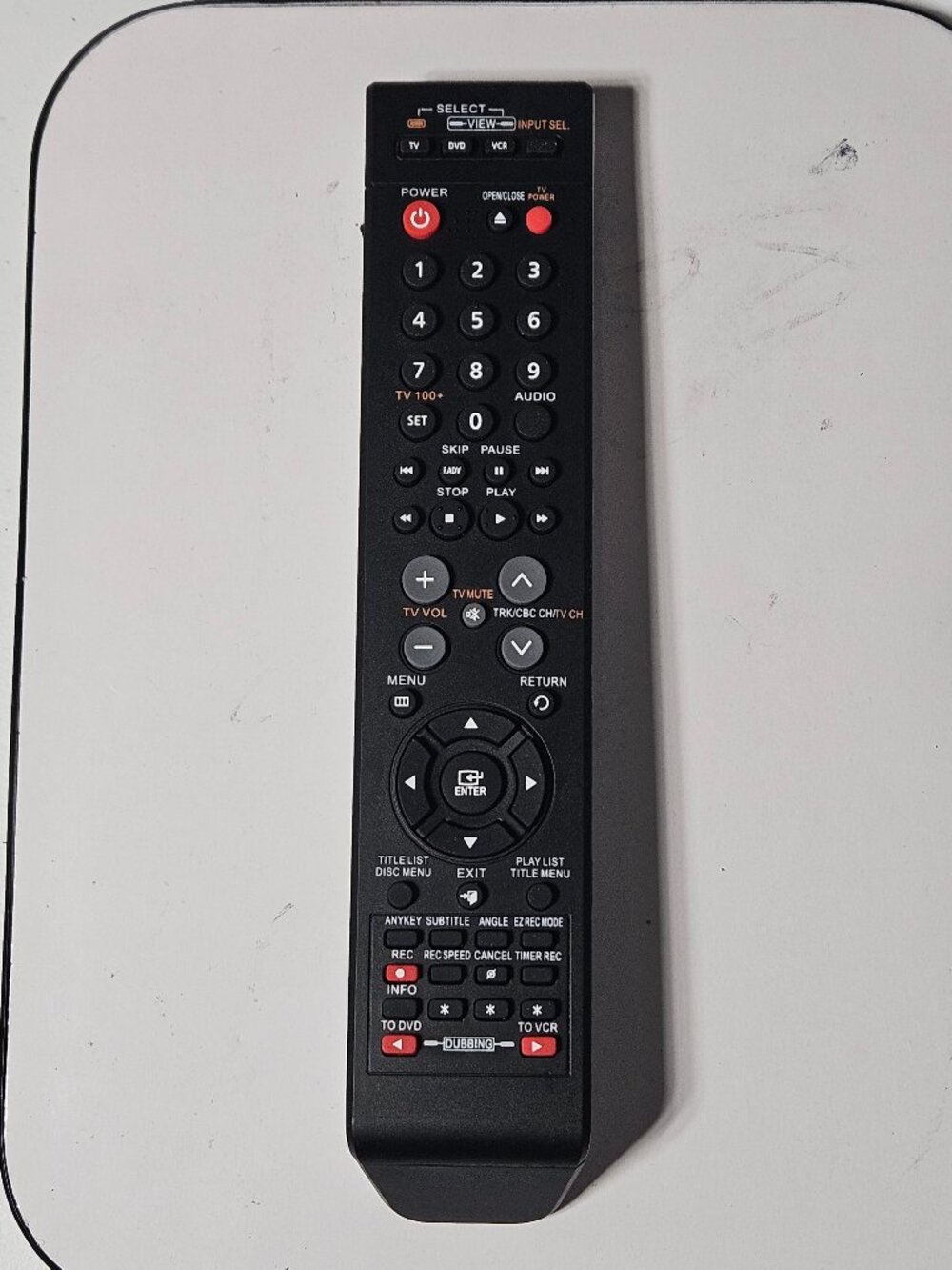 Replacement Remote for Samsung VCR DVD